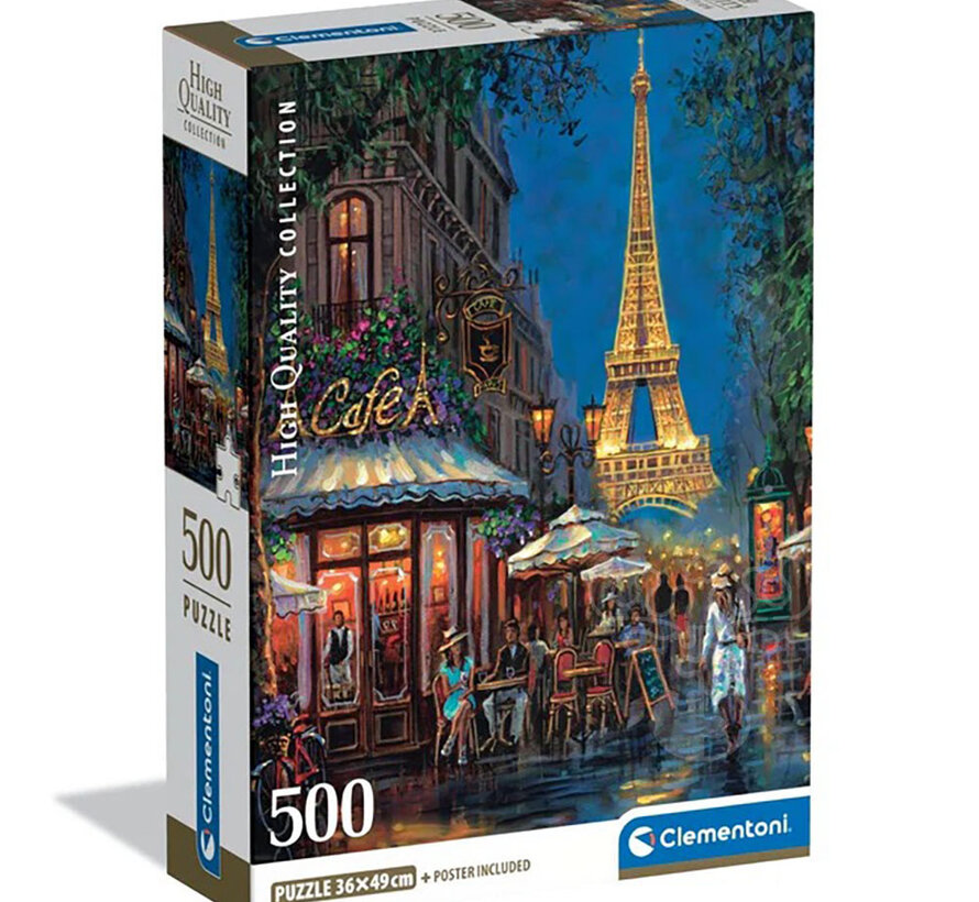 Clementoni Night At The Eiffel Café Puzzle 500pcs