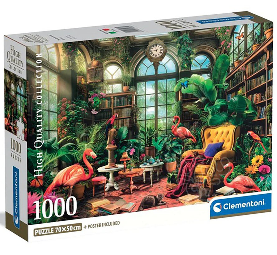 Clementoni The Greenhouse Library Puzzle 1000pcs