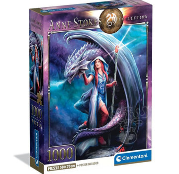 Clementoni Clementoni Anne Stokes: Dragon Mage Puzzle 1000pcs