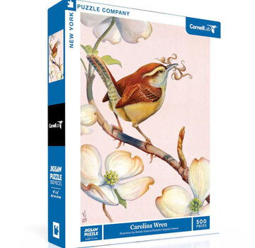 New York Puzzle Company FINAL SALE New York Puzzle Co. Cornell Lab: Carolina Wren Puzzle 500pcs