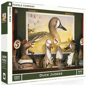 New York Puzzle Company New York Puzzle Co. Bill Mayer: Duck Judges 1000pcs