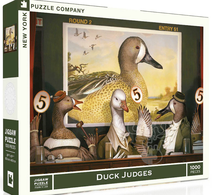 New York Puzzle Co. Bill Mayer: Duck Judges 1000pcs