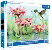 New York Puzzle Company New York Puzzle Co. Cornell Lab: Ruby-throated Hummingbird Puzzle 1000pcs