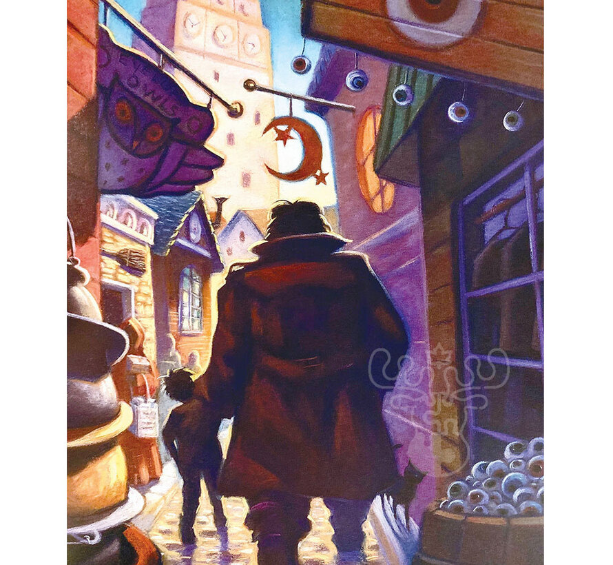 New York Puzzle Co. Harry Potter: Knockturn Alley Puzzle 1000pcs