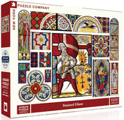 New York Puzzle Company New York Puzzle Co. Vintage Collection: Stained Glass Puzzle 1000pcs