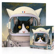 New York Puzzle Company New York Puzzle Co. Bill Mayer: Félicette - Astrocat Mini Puzzle 100pcs