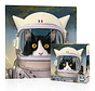 New York Puzzle Co. Bill Mayer: Félicette - Astrocat Mini Puzzle 100pcs