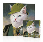 New York Puzzle Company New York Puzzle Co. Bill Mayer: Snowball - Cat Detective Mini Puzzle 100pcs
