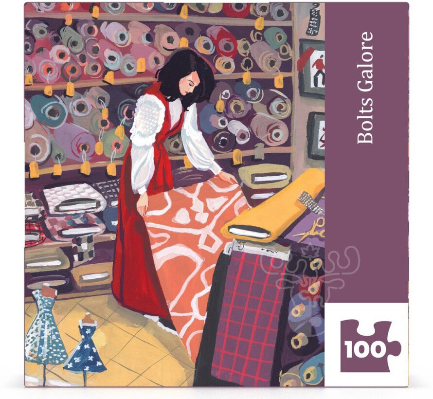 New York Puzzle Co. Jenny Kroik: Bolts Galore Mini Puzzle 100pcs