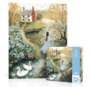 New York Puzzle Company New York Puzzle Co. Loré Pemberton: Bluebird Mini Puzzle 100pcs
