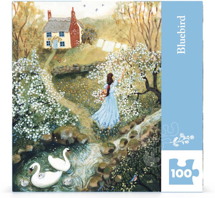 New York Puzzle Co. Loré Pemberton: Bluebird Mini Puzzle 100pcs