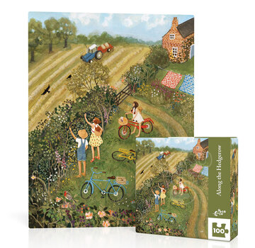 New York Puzzle Company New York Puzzle Co. Loré Pemberton: Along the Hedgerow Mini Puzzle 100pcs