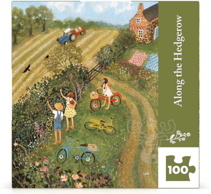 New York Puzzle Co. Loré Pemberton: Along the Hedgerow Mini Puzzle 100pcs