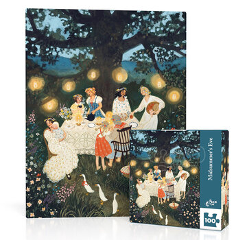 New York Puzzle Company New York Puzzle Co. Loré Pemberton: Midsummer's Eve Mini Puzzle 100pcs