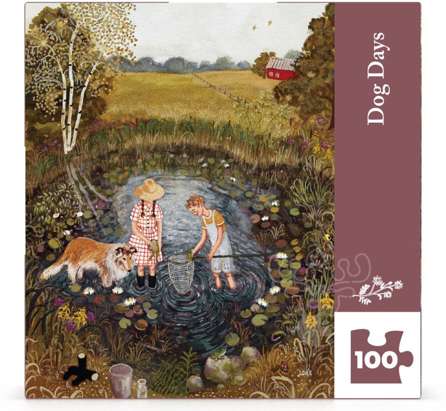 New York Puzzle Co. Loré Pemberton: Dog Days Mini Puzzle 100pcs