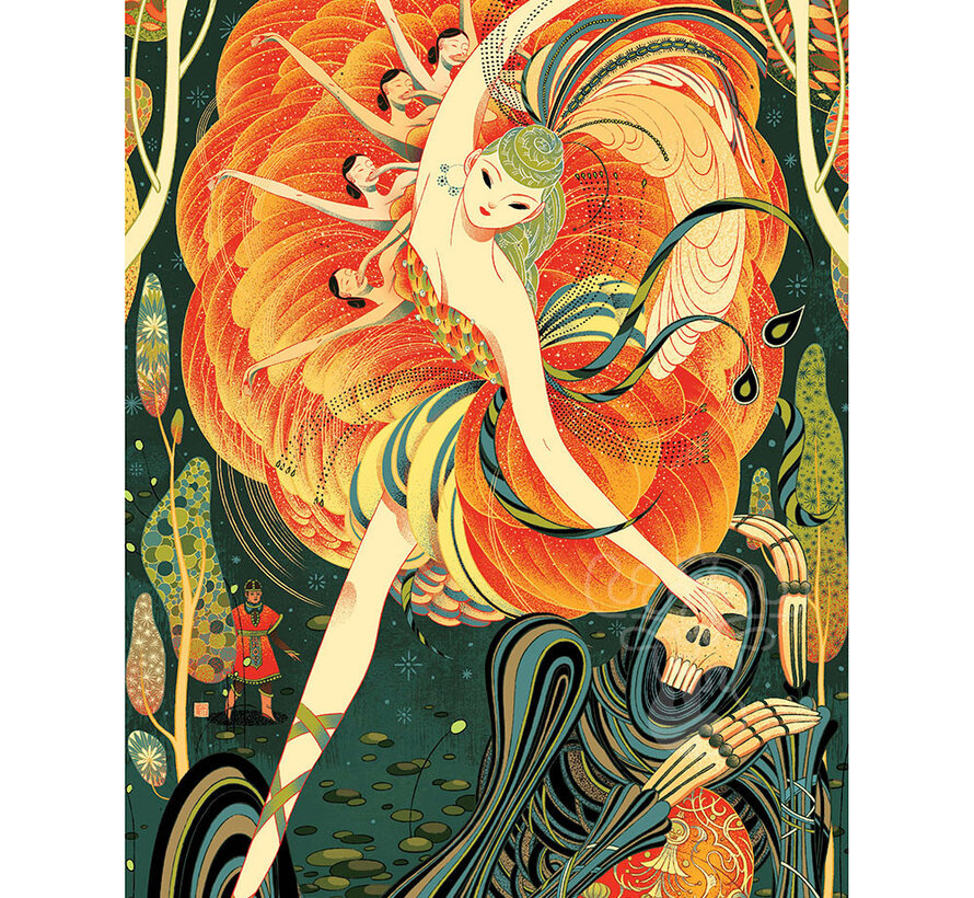 New York Puzzle Co. Victo Ngai: Firebird Puzzle 1000pcs