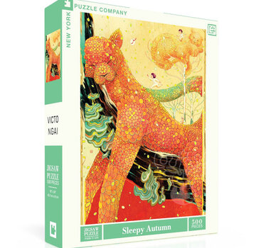 New York Puzzle Company New York Puzzle Co. Victo Ngai: Sleepy Autumn Puzzle 500pcs