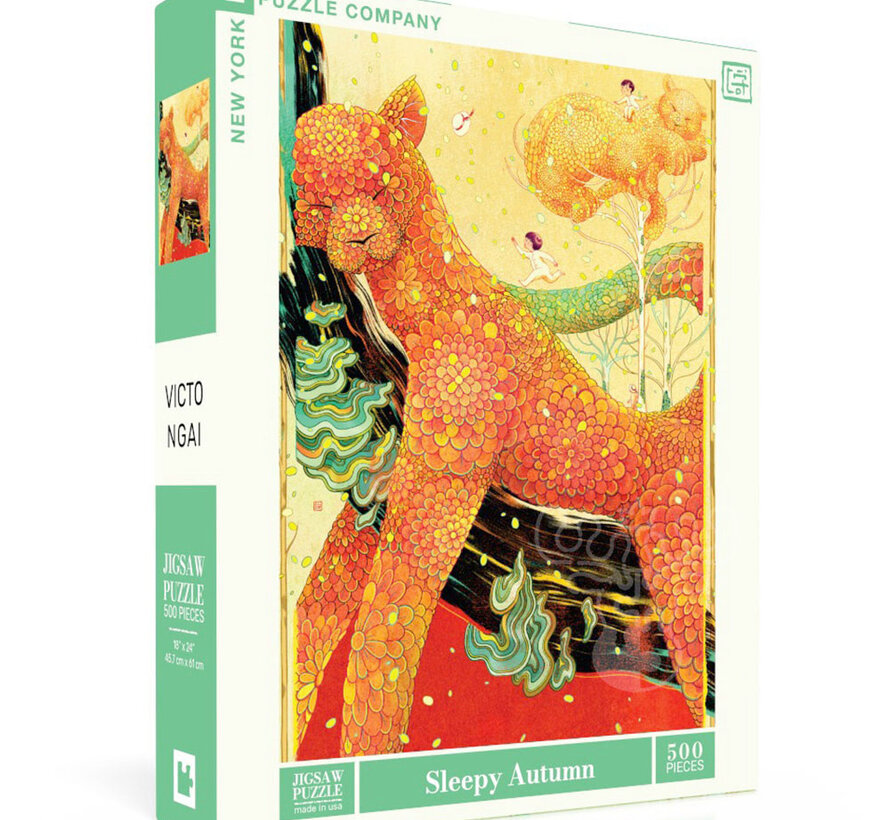 New York Puzzle Co. Victo Ngai: Sleepy Autumn Puzzle 500pcs