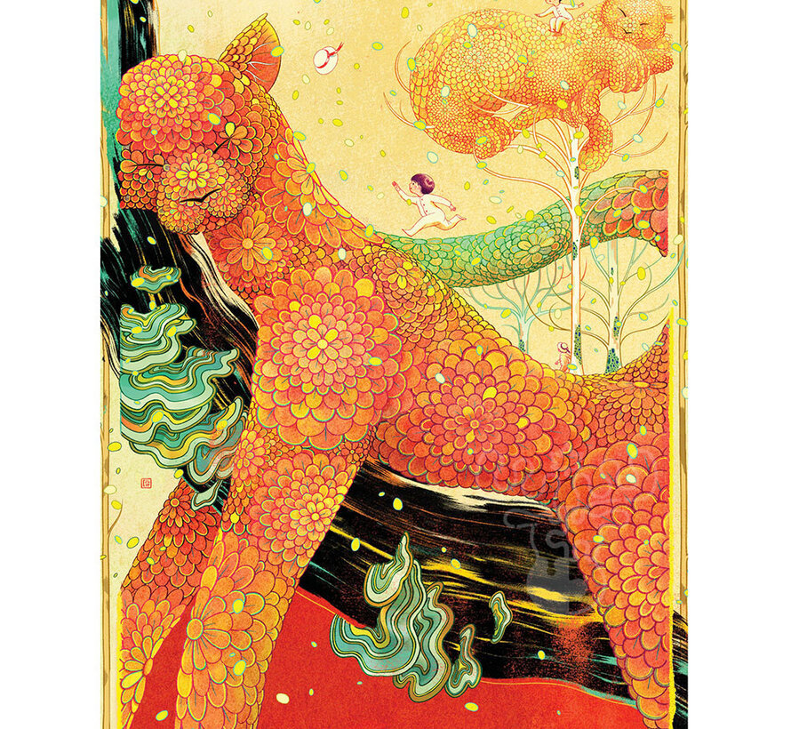 New York Puzzle Co. Victo Ngai: Sleepy Autumn Puzzle 500pcs