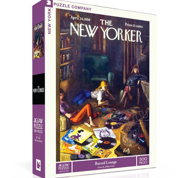 New York Puzzle Company New York Puzzle Co. The New Yorker: Record Lounge Puzzle 500pcs