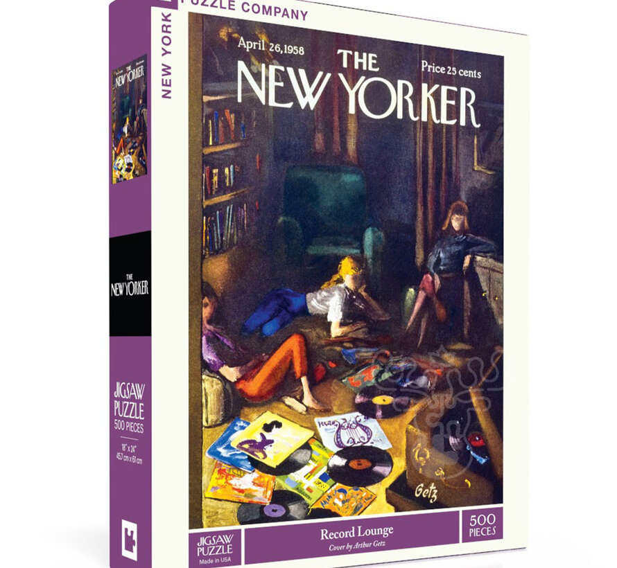 New York Puzzle Co. The New Yorker: Record Lounge Puzzle 500pcs