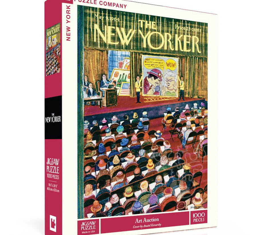 New York Puzzle Co. The New Yorker: Art Auction Puzzle 1000pcs