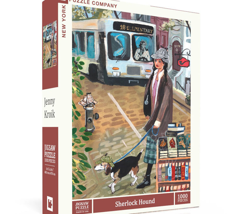 New York Puzzle Co. Jenny Kroik: Sherlock Hound Puzzle 1000pcs