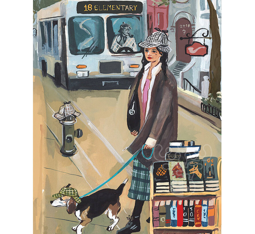 New York Puzzle Co. Jenny Kroik: Sherlock Hound Puzzle 1000pcs