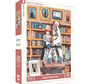 New York Puzzle Company New York Puzzle Co. Jenny Kroik: Argosy Bookstore Puzzle 1000pcs