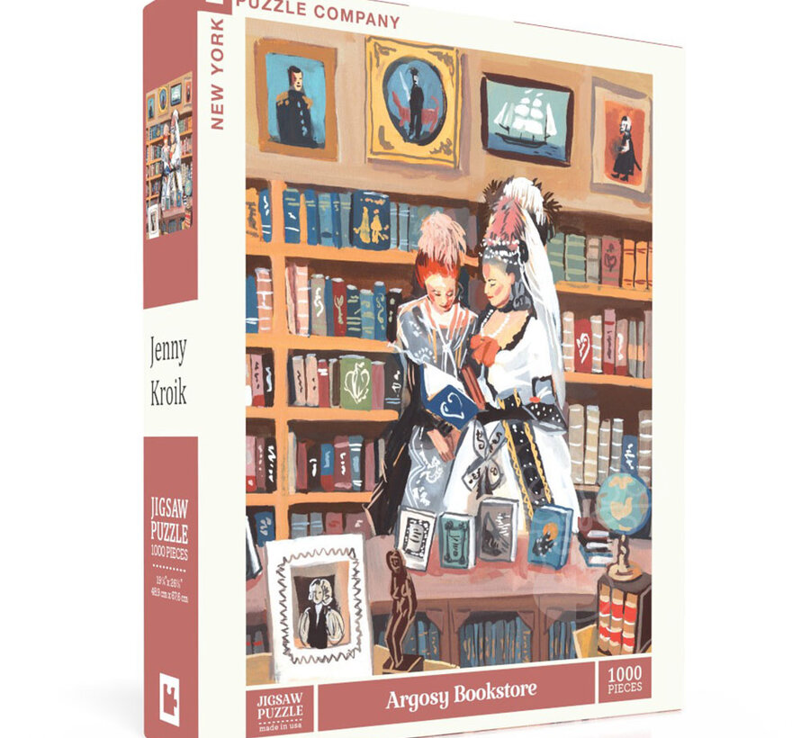 New York Puzzle Co. Jenny Kroik: Argosy Bookstore Puzzle 1000pcs
