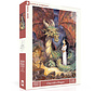 New York Puzzle Co. Peter de Sève: Chat with a Dragon Puzzle 500pcs