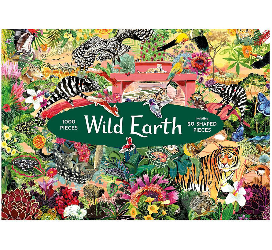 Laurence King Wild Earth Puzzle 1000pcs contains 20 Shaped Pieces