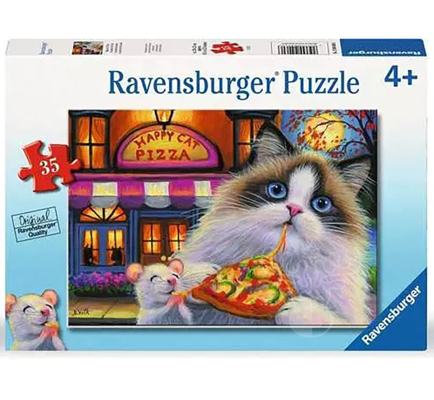 Ravensburger Happy Cat Pizza Puzzle 35pcs