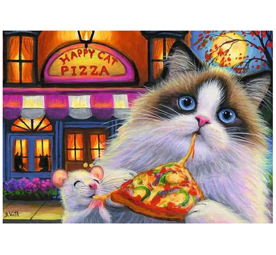 Ravensburger Happy Cat Pizza Puzzle 35pcs