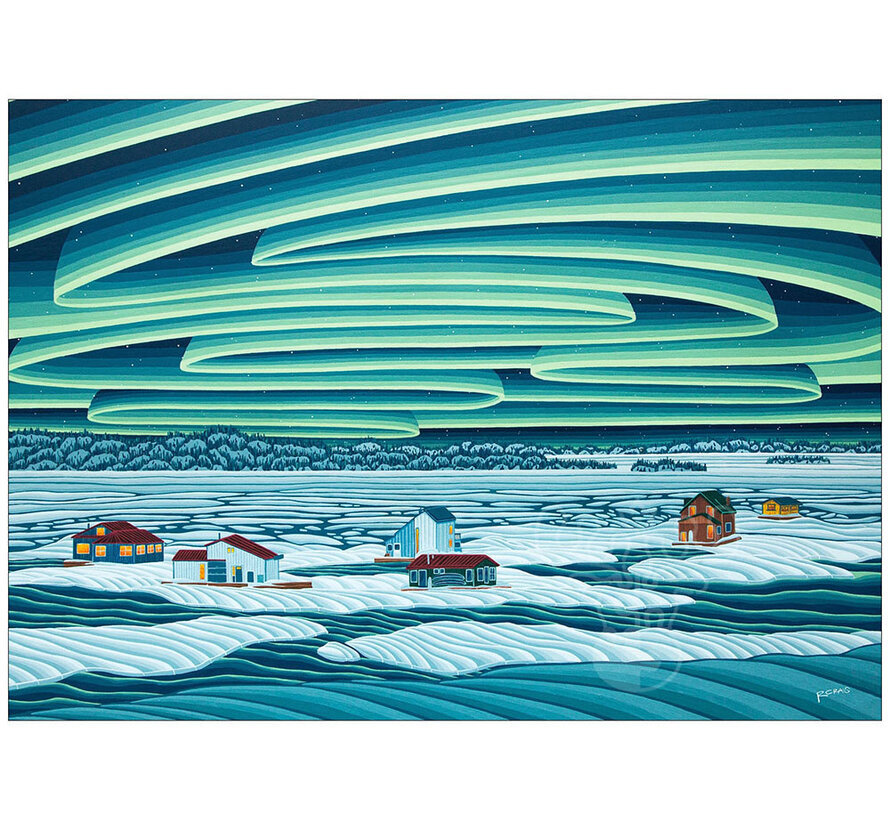 The Occurrence Houseboats of Yellowknife Puzzle 1008pcs
