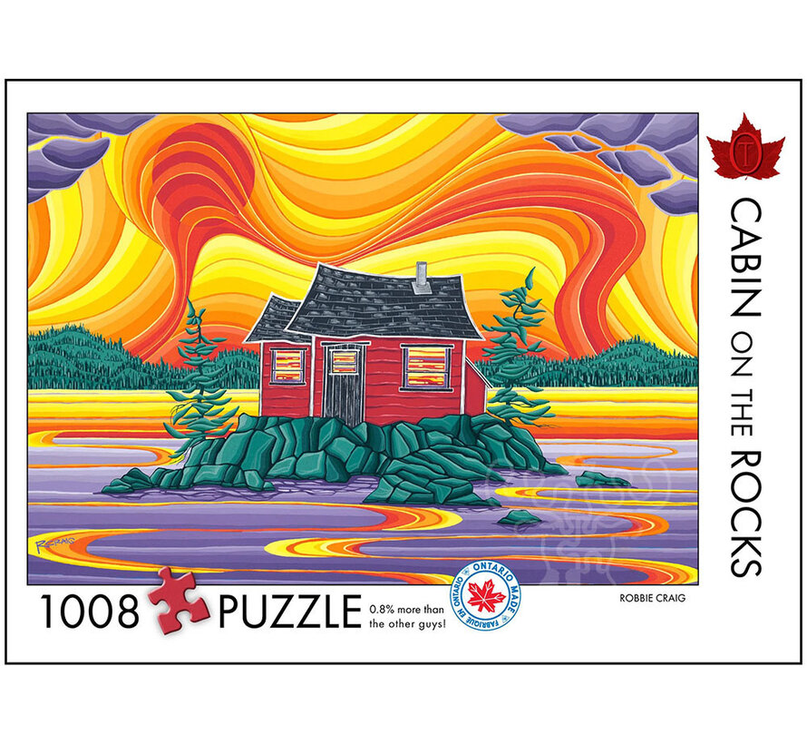 The Occurrence Cabin on the Rocks Puzzle 1008pcs