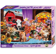 Springbok Springbok Farmhouse View Puzzle 500pcs