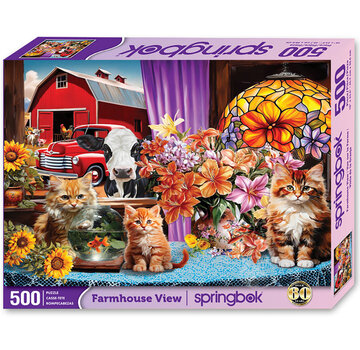 Springbok Springbok Farmhouse View Puzzle 500pcs