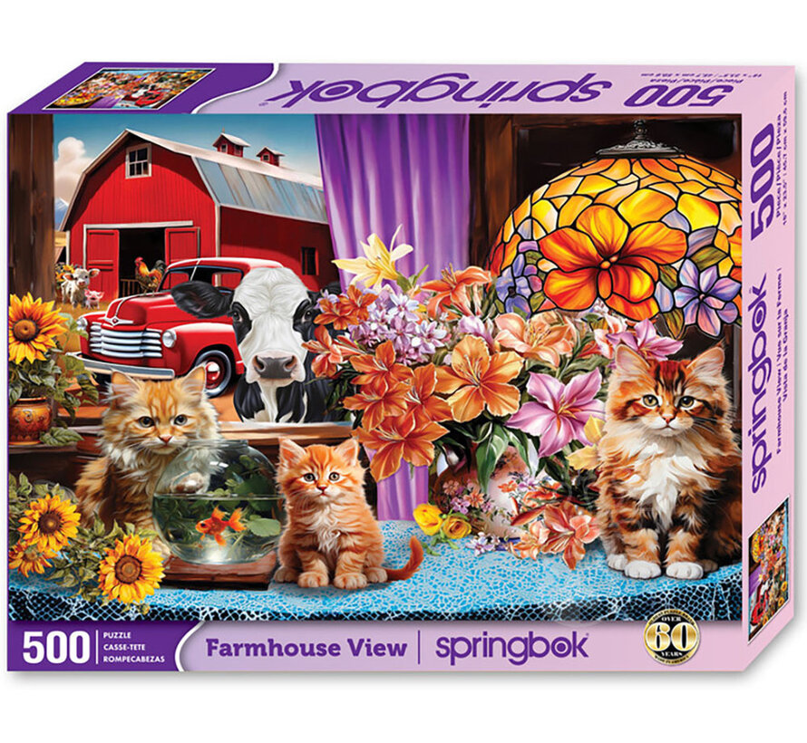 Springbok Farmhouse View Puzzle 500pcs