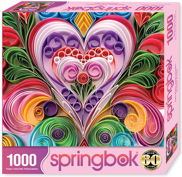 Springbok Springbok Paper Hearts Puzzle 1000pcs