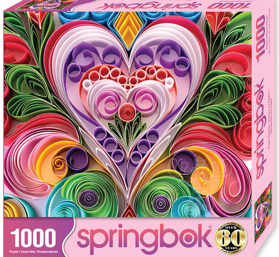 Springbok Paper Hearts Puzzle 1000pcs