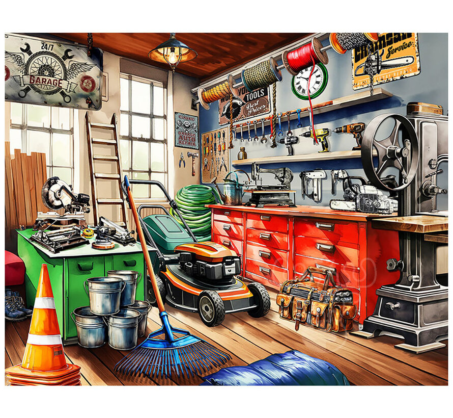 Springbok Tool Man's Garage Puzzle 1000pcs