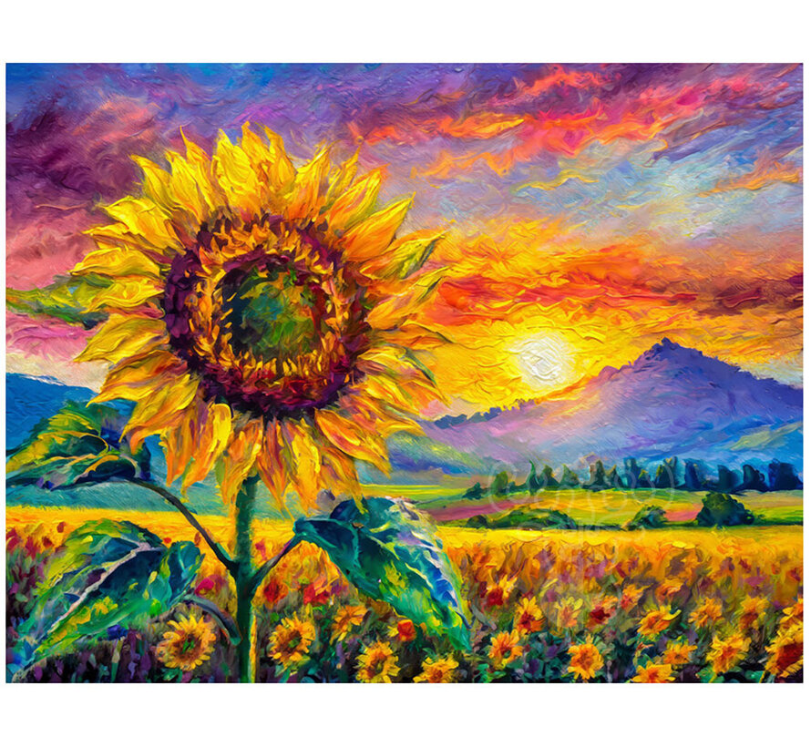 Springbok Sunflower Sunset Puzzle 1000pcs Limited Release