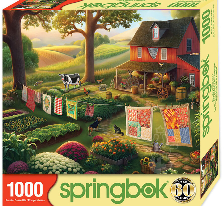 Springbok Country Farm Life Puzzle 1000pcs