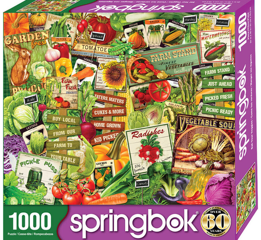 Springbok Eat Your Veggies Puzzle 1000pcs Limited Release