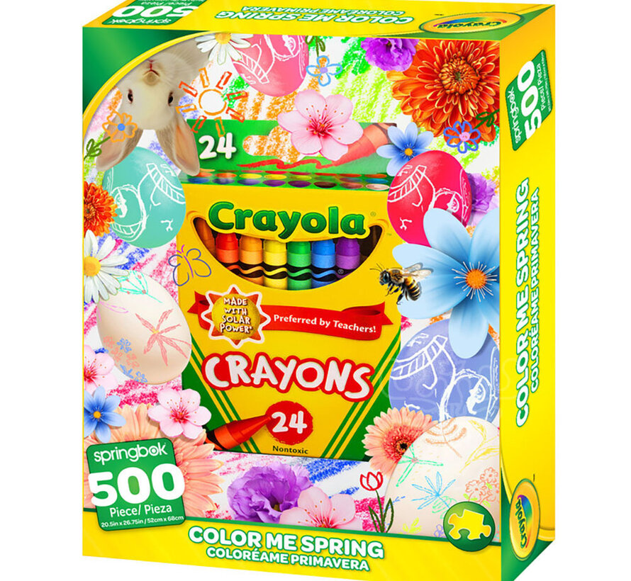 Springbok Crayola Color Me Spring Puzzle 500pcs