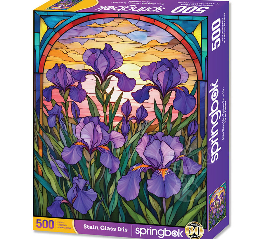 Springbok Stain Glass Iris Puzzle 500pcs Limited Release