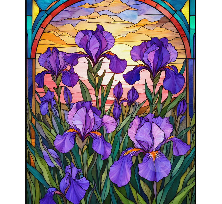 Springbok Stain Glass Iris Puzzle 500pcs Limited Release