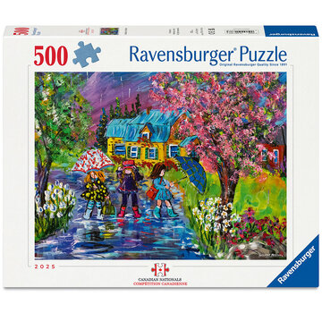 Ravensburger FINAL SALE Ravensburger A Walk in the Rain Puzzle 500pcs Canadian JPA Nationals 2025 Individual Final - Canada Only