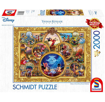 Schmidt Schmidt Thomas Kinkade - Disney Mickey & Minnie Disney Dreams Collection Puzzle 2000pcs - Import